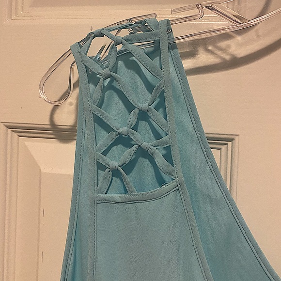 Cinderella Blue Pleated Dress - Picture 4 of 5